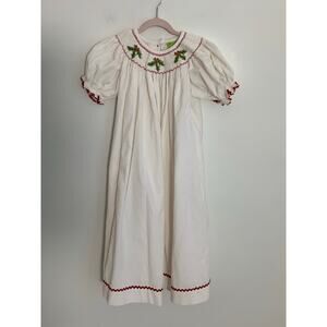 Classic Whimsy‎ Christmas Smocked Dress size 7